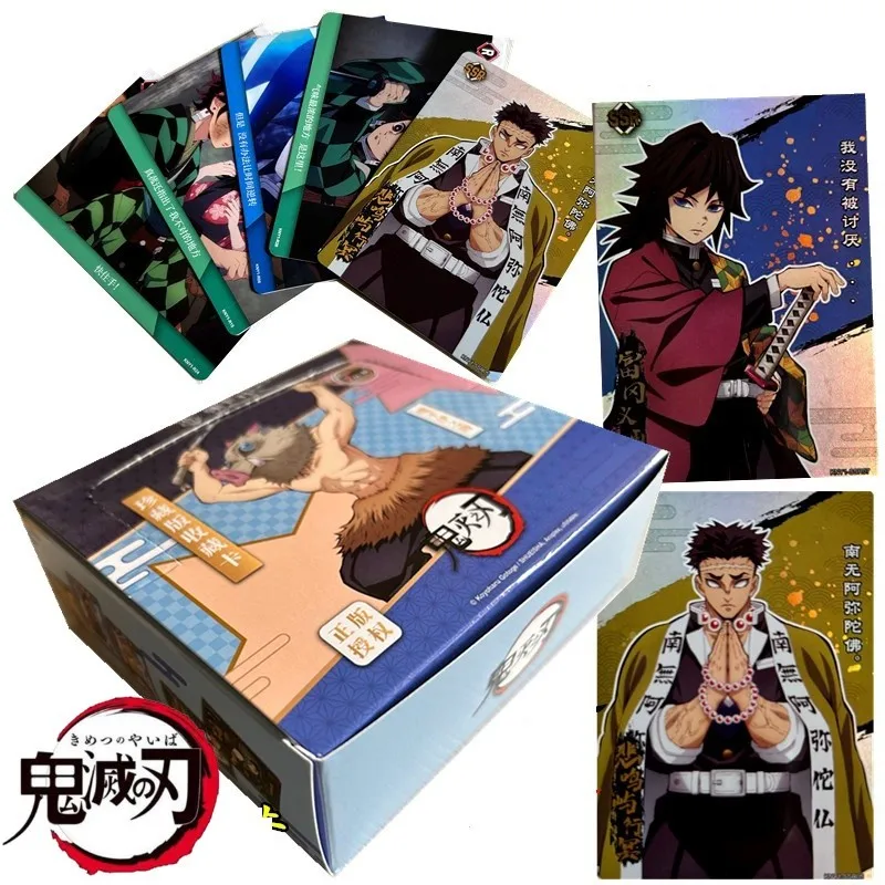 

Collection Cards Demon Slayer Booster Box Premium Sp Ur Ssr Anime Character Table Playing Game Board Cards Children Gift