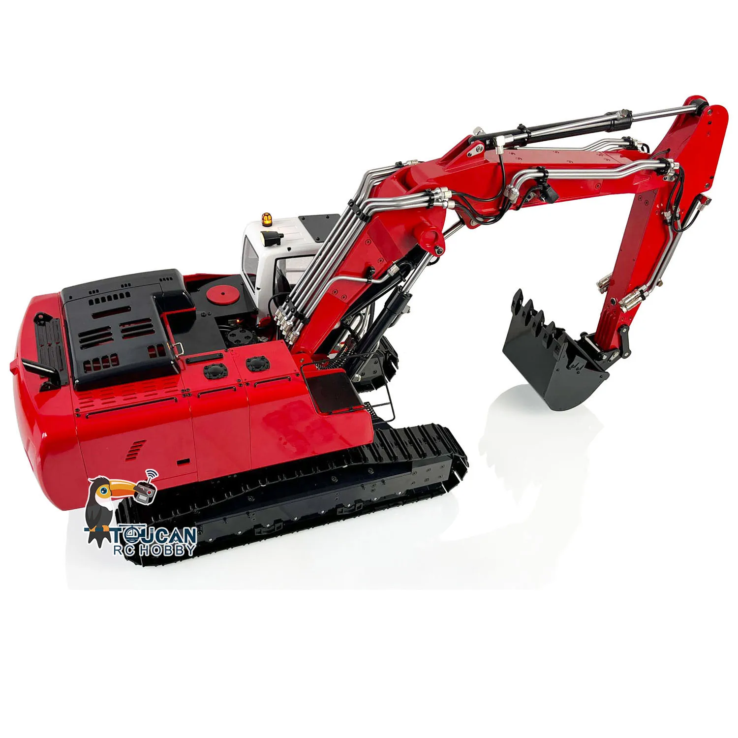 Toys 1/14 Hydraulic RC Excavator 946 3 Arms Tracked Remote Control Earth Digger Painted Finished Model Grab for Boys 3