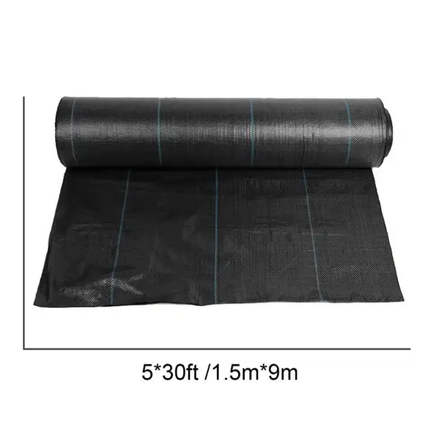 Tájszövet 5 Láb X 30 Kerti Alsó Rész Nagy Teherbírású Gyomnövény Könnyű Beállítás Talajtakaró Szőnyeg Kültéri Kerthez - Image 6