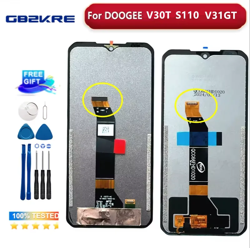 LCD Display Für Doogee V30 - 6.58 Zoll Touchscreen Ersatz Mit Montage Zubehör