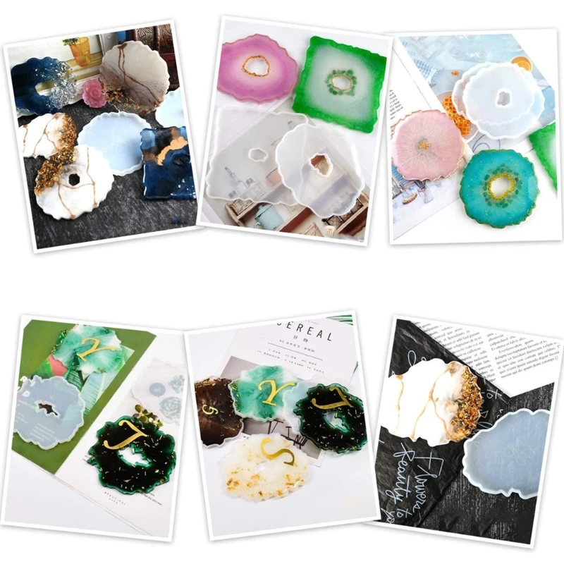 Epoxy Resin Molds Irregular Tea-Cup Silicone Molds DIY Crafts Tool Drop shipping