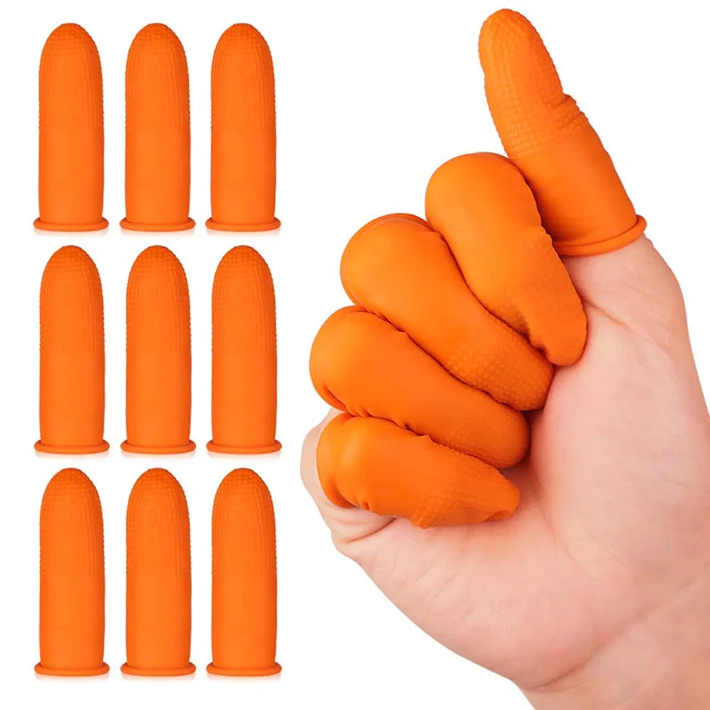 S/M/L Disposable Finger Cover Anti-static Fingertips Protector Gloves Rubber Home Non-slip Cleaning Tools Industry Finges Cots disposable gloves protective gloves cleaning gloves disposable finger covers antistatic gloves