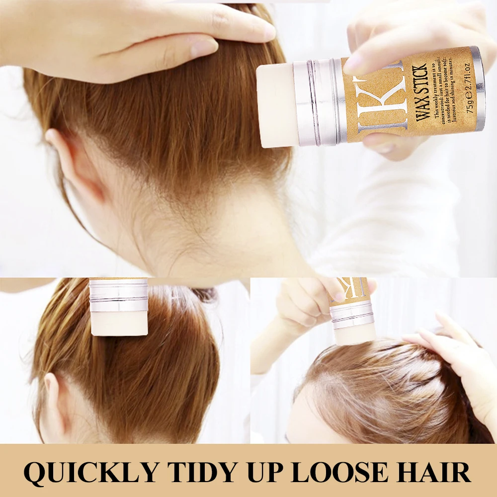 Description Picture 6 of itemHair Gel Stick Non-Greasy Broken Hair Fixed Artifact Shape Hair Wax Stick for Wigs Children Men Women Styling Fixed Hair Wax
