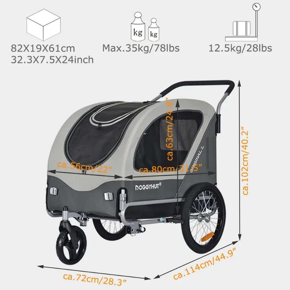 High-Quality Pet Stroller and Trailer