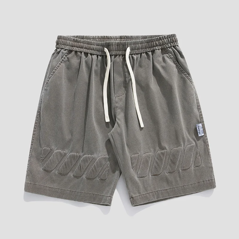 Summer For Teenagers High Quality Brand Casual Retro Wash Pure Cotton Sports Shorts Baggy Shorts 2023 Harajuku Joggers Men