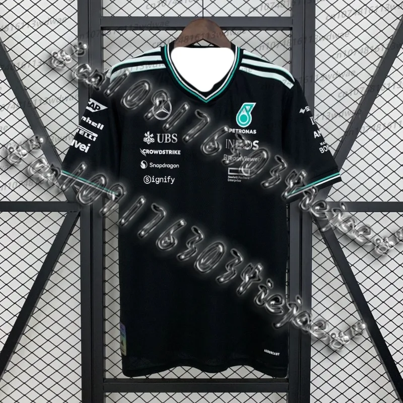 Formula1 팀 레이싱 3D 프린트 티셔츠.Mercedes.F1 팀 드라이버 착용 정통 저지 A.M.G 레이싱 티셔츠 F1 팀 팬 선물 2025