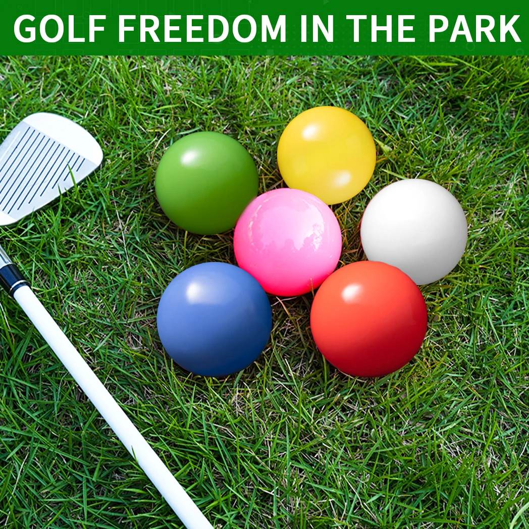 Golf Balls Outdoor Park Golf Balls Durable Multicolor 6cm 2.3 in