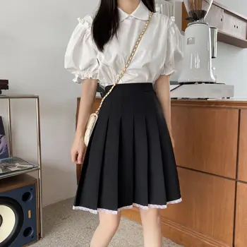 Skirts Pleated Women High Waist Summer Knee-length Preppy Style Harajuku Y2k Hot Sale Street School Cosplay Casual Female Faldas 5