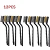 6 Or12 Pcs Industrial Toothbrush Mini Copper Steel Wire Brush Stainless Steel Wire Brush Dirt Hard Cleaning Toothbrush 1