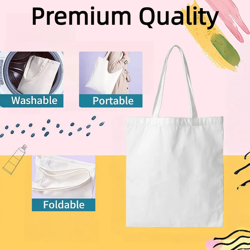 10개 31x37cm 캔버스 승화 프린팅용 토트백, 열전사, 타이다이, 광고, 페인팅, 공예, 도서관, DIY 선물용