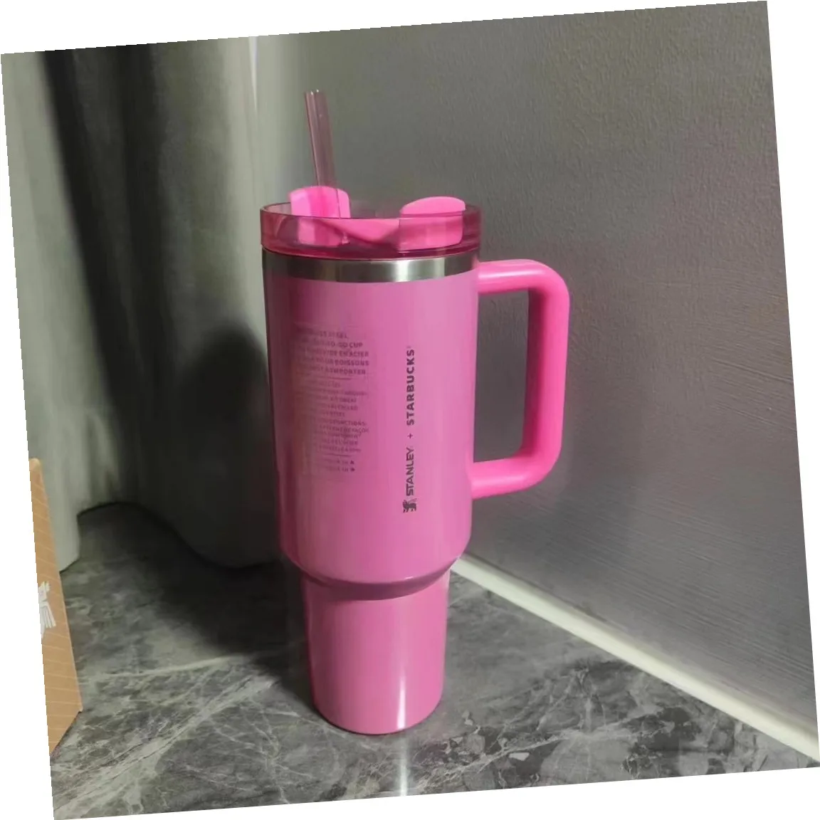 Stanley ڵ Ѳ ִ η ƿ Һ  ,  뷮   ӱ, ߿ ڵ, 30 oz, 40oz
