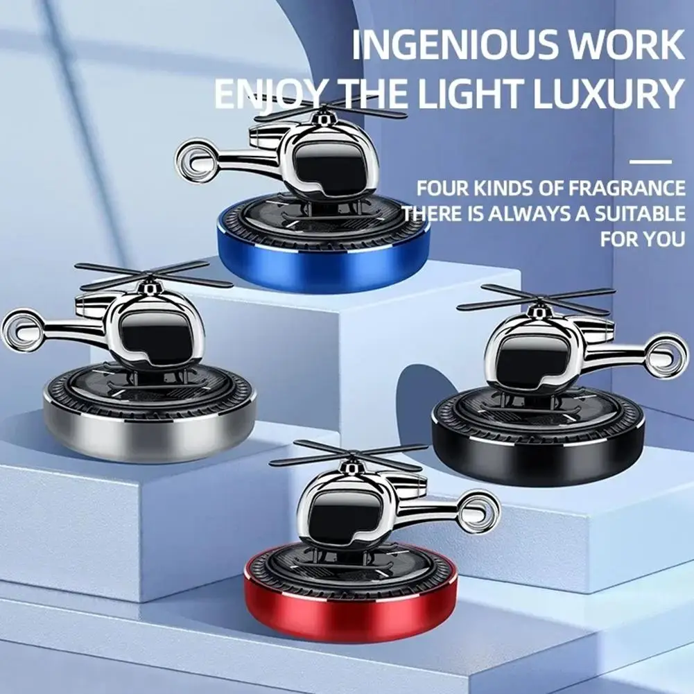 

Car Air Freshener Solar Helicopter Flavoring Perfume Car Accessories Propeller Rotating Aromatherapy Car Interior Supplies