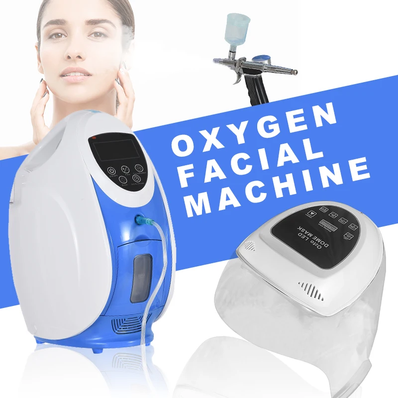 

Korea LED O2toderm Oxygen Jet Facial Machine skin care LED Mask Therapy 5l Pure Oxygen Concentrator O2toderm Dome Machine