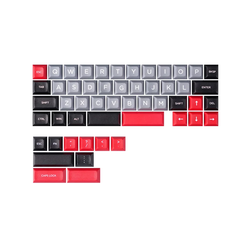 Idobao PBT poškrabané 40% nákres mechanická klávesnice čepice dye-sublimation pink/black/purple/orange/grey cherry/xda/ma poškrabané souprava