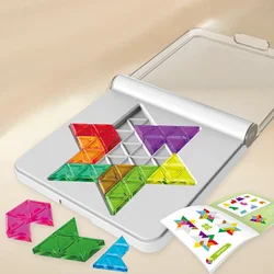 Advanced Kids Puzzle Toys - Logical Thinking Training and Fun Tabletop Game - Multiple Shapes and Colors - Ideal Gifts (Star)