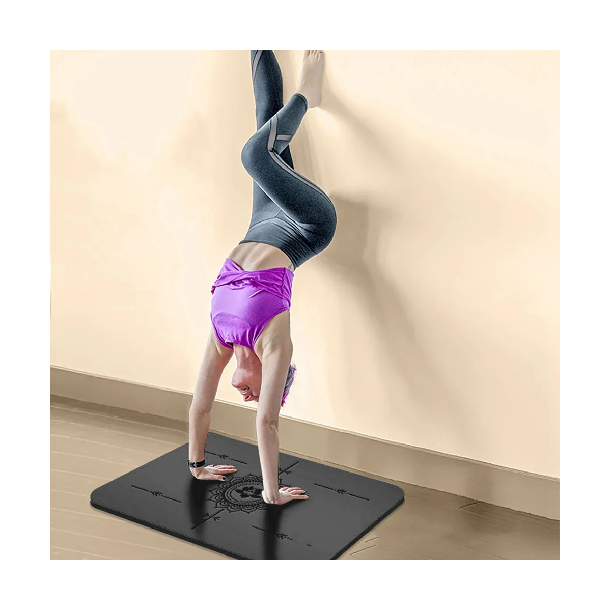 

Yoga Mat for Handstand Rubber Mat Comfortable Meditation Rest Hit Seat Fitness Handstand Mat