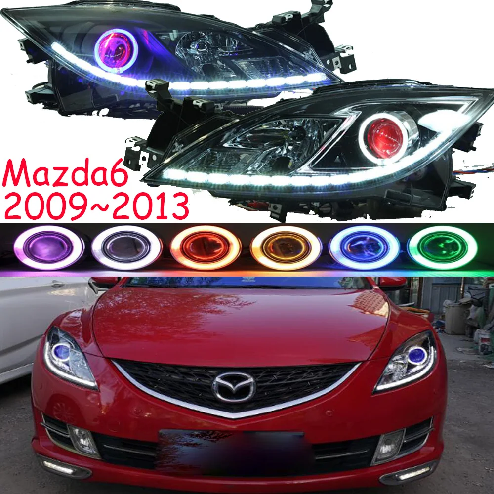 

Автомобильный бампер, передняя фара Mazda6, светильник РА 2009 ~ 2013y mazda6, дневные огни DRL, автомобильные аксессуары HID xenon mazda6, противотуманные фары