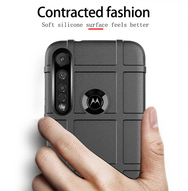 Shockproof Silicone Armor Matte Rubber Anti-Knock Phone Cover