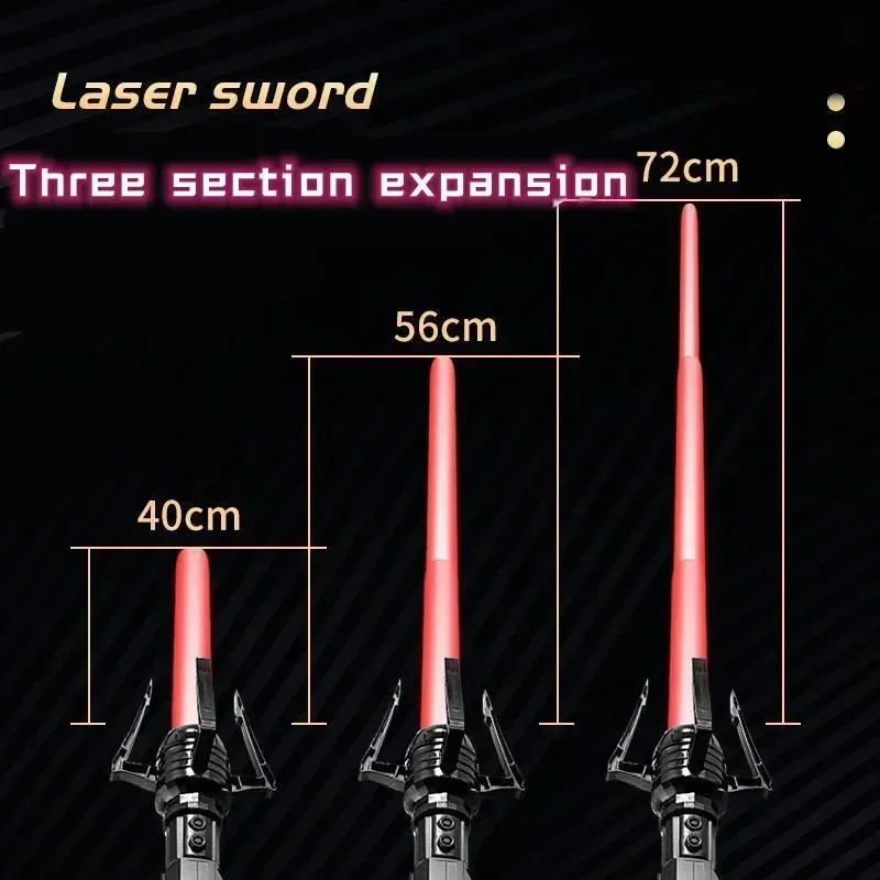 Laser Sword Toy Star Light Sword Luminous Fluorescent Rod Laser Rod Children's Toy War Gift Outdoor Toys Scalable lightsaber toy