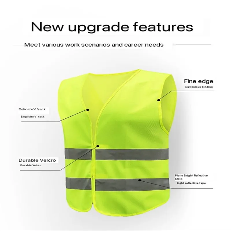 Vehicle Traffic Environmental Sanitation Reflective Clothing Vehicle Inspection Safety Vest