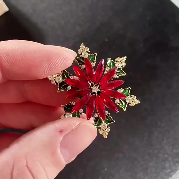 Новая женская брошь со стразами в стиле ретро Снежинка персонализированные