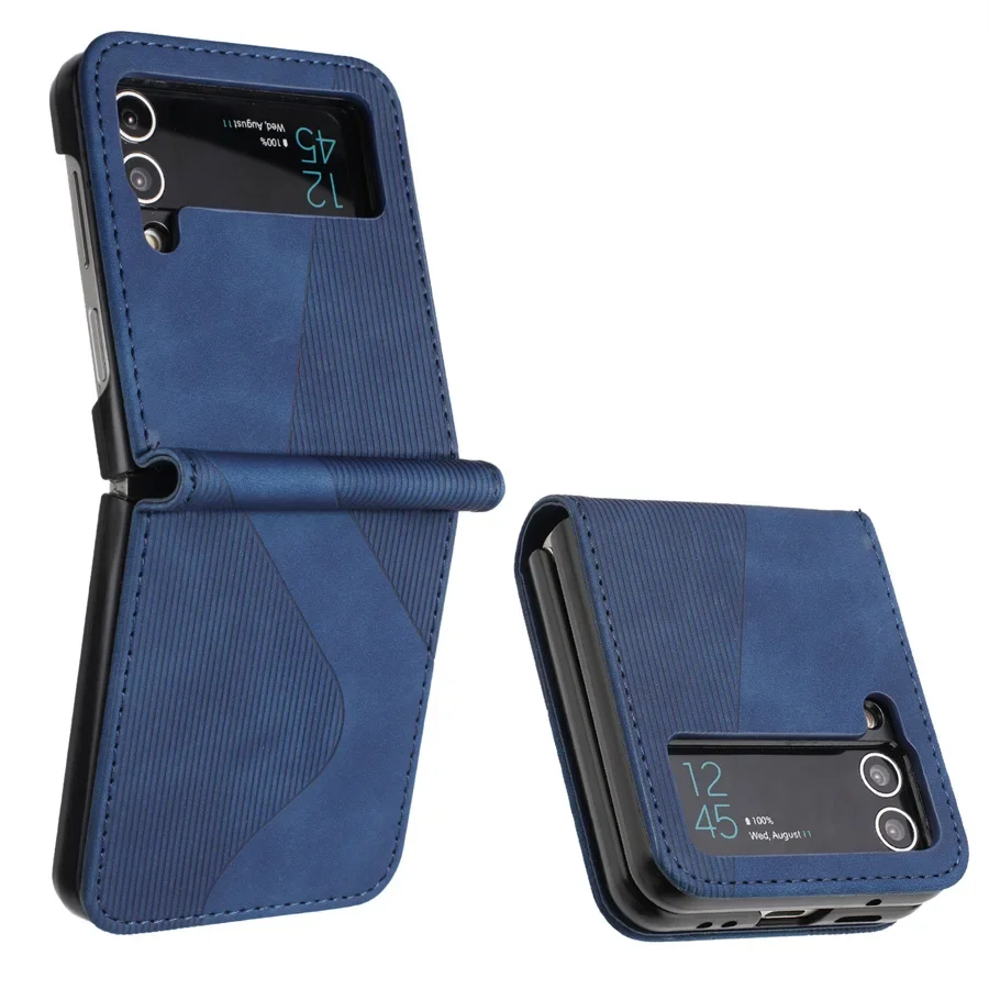 Luxury Leather Armor Back Cover for Samsung Galaxy Z Flip Series