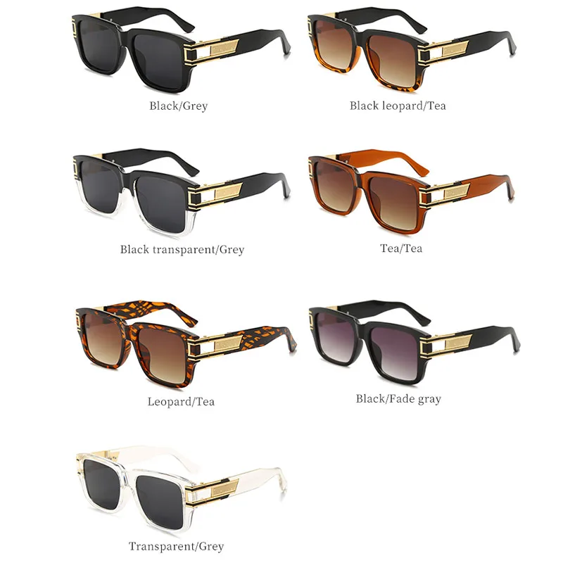 Neu Mode Klassische Quadratische Sonnenbrille Männer Vintage Marke Design Sonnenbrille Frauen Shades UV400_voghion.com