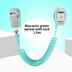 Child Safety Key - Lock Harness with Adjustable Toddler Leash Strap (Green with lock)