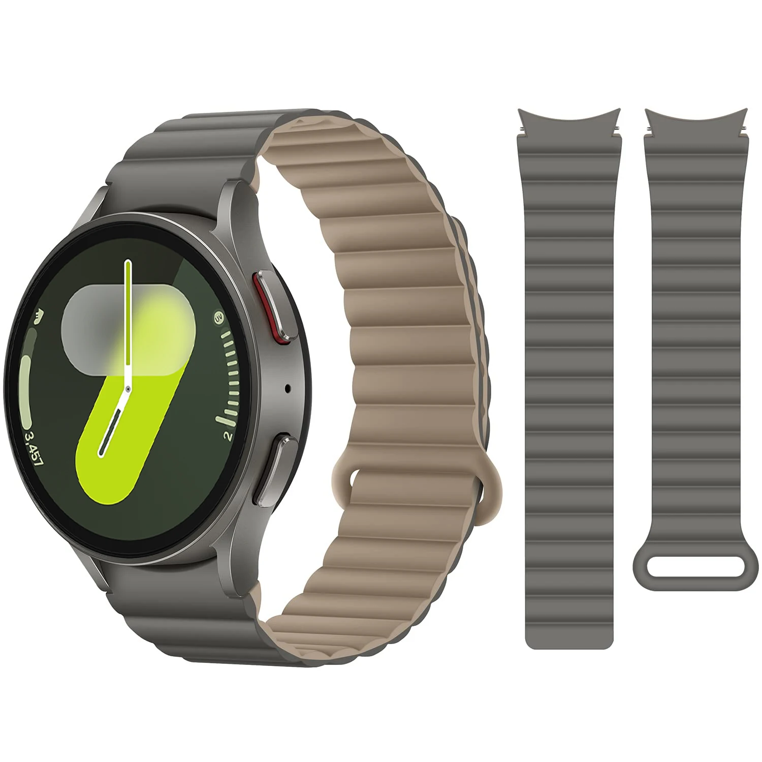 No Gaps Silicone Magnetic Strap for Samsung Watch 7 6 4 5 40mm 44mm 5Pro 45mm Band for Galaxy Watch 4 6 Classic 43/47mm Bracelet