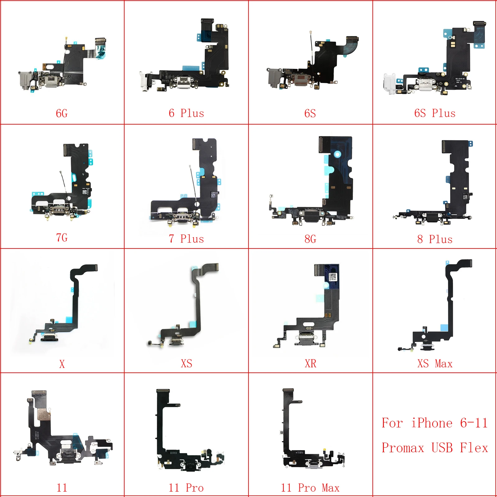 Charging Port Dock Usb Connector Flex Iphone 6s 1pcs Highquality Usb
