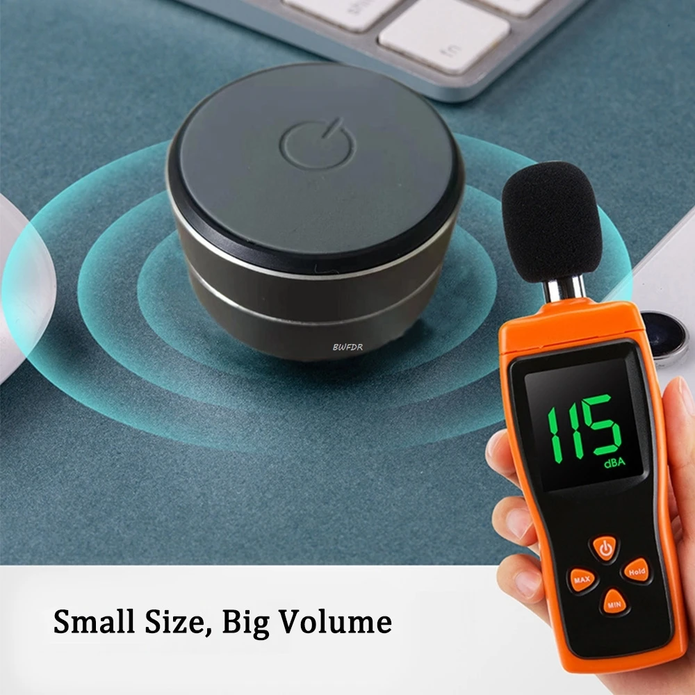 Wireless Bluetooth Speaker Digital Dual TWS Vibration Stereo Sound Audio Mini Bone Conduction Speaker With FM Radio