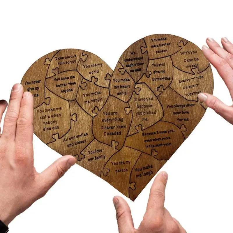 

Heart Shaped Wood Puzzle 2024 Wood Puzzle Love Reasons Why I Love You Romantic Puzzles Boyfriend And Girlfriend Family Present