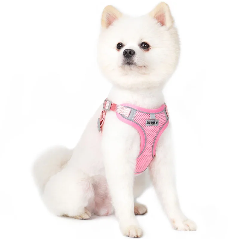 Reflective Dog Harness And Leash Set For Small And Medium Dogs_voghion.com