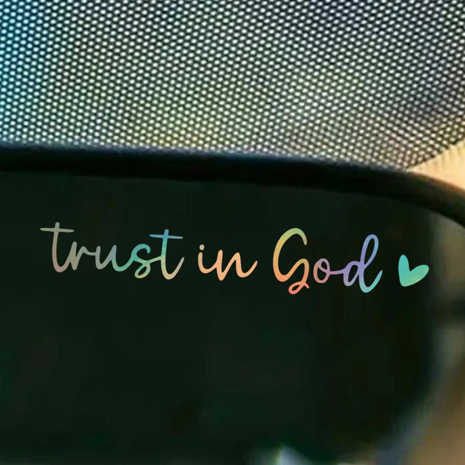 2 Pieces Car Window Stickers Trust In God Vehicles Window Decals Car Stickers Car Stickers And Decals for Family Friends Mom Dad