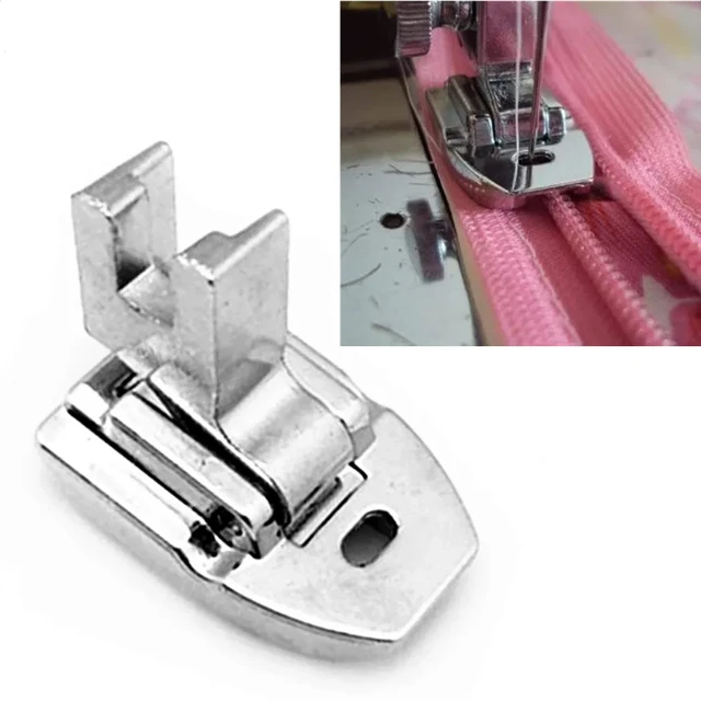 Metal Concealed Invisible Zipper Presser Foot for Singer Sewing Machine 