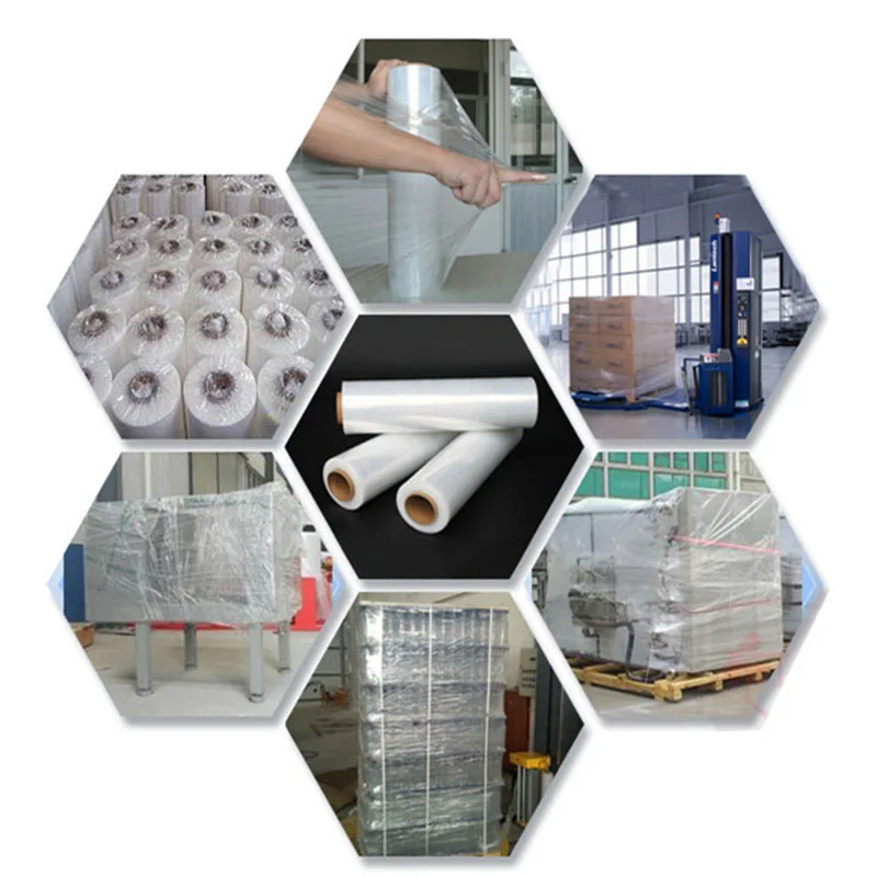 1 Roll 6cm 8cm 12cm 15cm Stretch Wrap Transparent Packing Film Industrial Stretch Plastic Sealer Winding Durable Hand Wrap