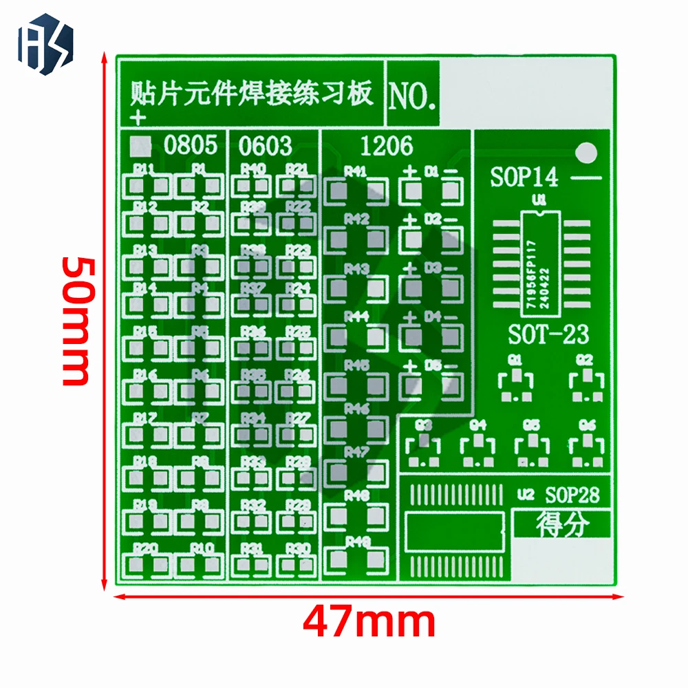 Lectronic SMT SMD Componente Pratica di Saldatura Scheda di Saldatura Kit FAI DA TE Resitore Diodo Transistor Per Inviare L'apprendimento - immagine 3