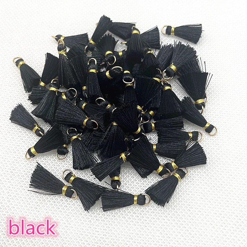 Metal Pendant Tassel Decoration 10PCS 20mm Mini Metal Rings Tassels Decorative Pendants
