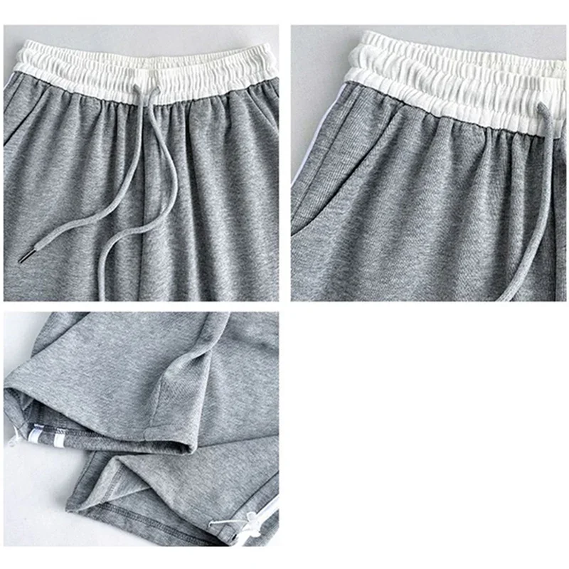 High Waisted Stripe Sweatpants for Women