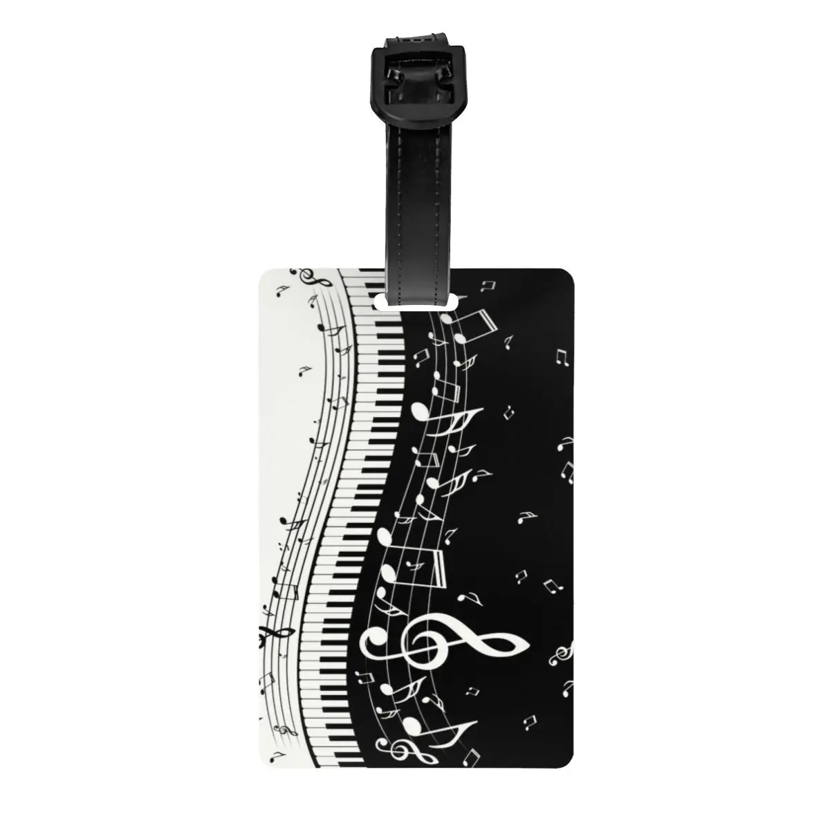 

Fashion Piano And Music Note Luggage Tag Suitcase Baggage Privacy Cover ID Label