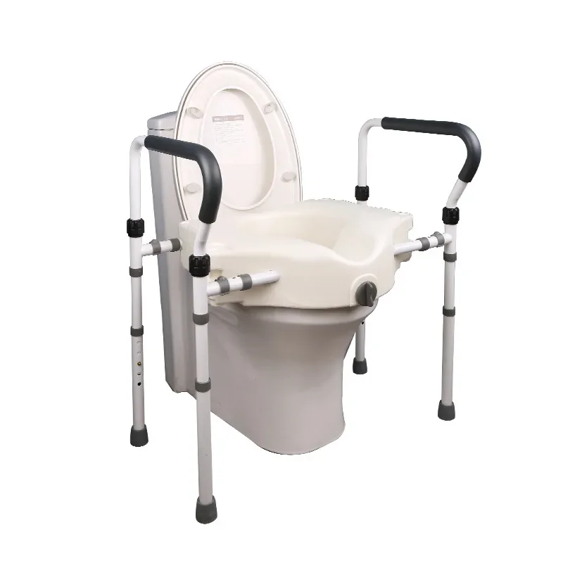 Aluminum Alloy Toilet Booster Elderly, Disability Help Postoperative Disabilities Mobile Toilet Height Pad Portable Toilet Seats 5