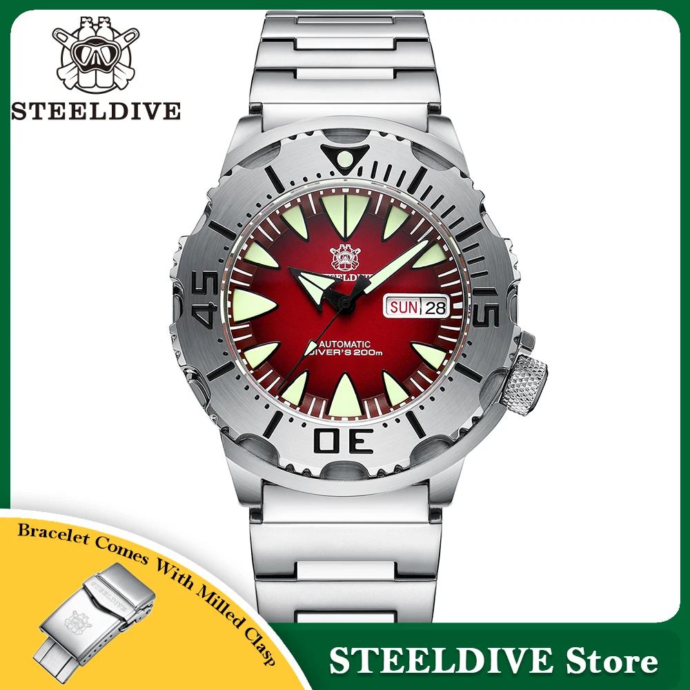 STEELDIVE SD1984 New Arrival 42.2MM M onster 200M Waterproof NH36
