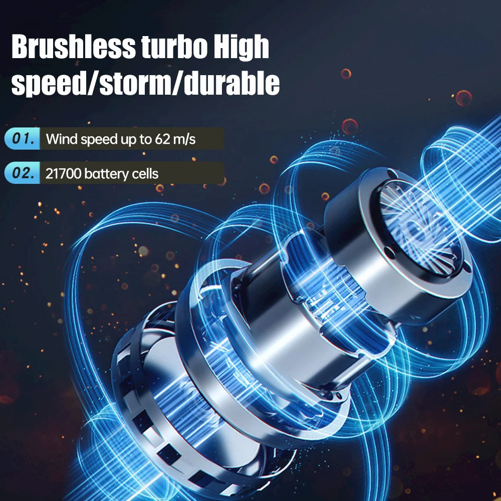 송풍기 Powerful Air Blower High Speed Duct Fan Mini Turbo Jet Fan 140000RPM Turbo Violent Fan High-Performance Brushless Motor Drye 4