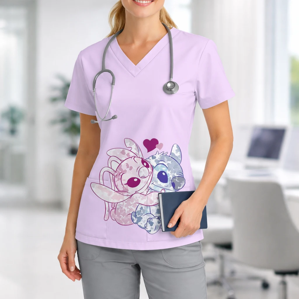Tunique Médicale Stitch & Angel - Confort & Tendresse