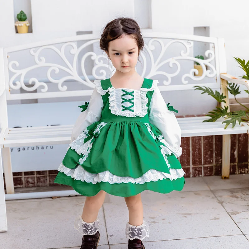 Autumn New Children Lolita Dress Sweet Foreign Style Lolita Dress Children's Fluffy Princess