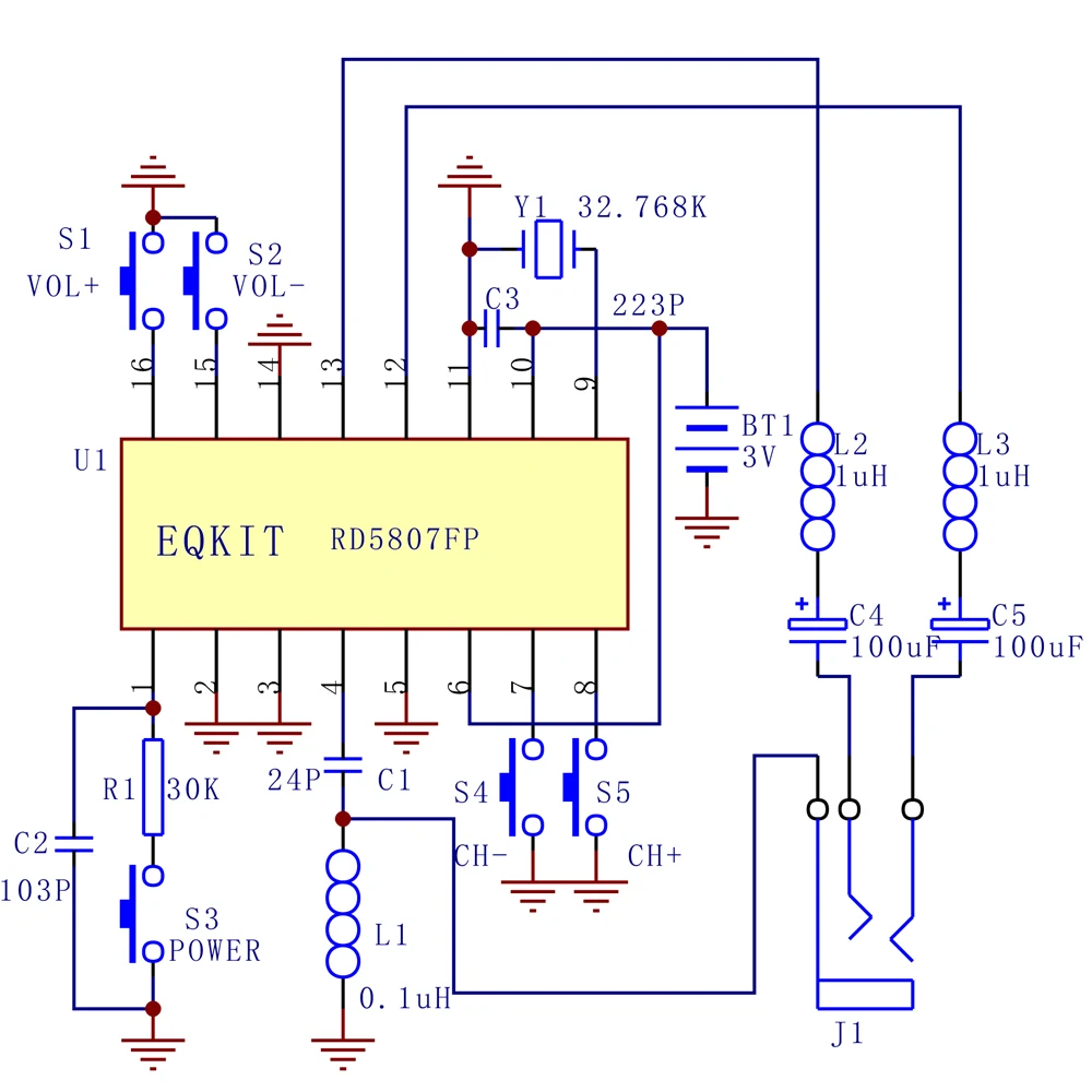 DIY Electronic Kit FM Stereo Radio Module 76-108MHz Wireless Transmitter Receiver Circuit PCB Board Soldering Practice Project