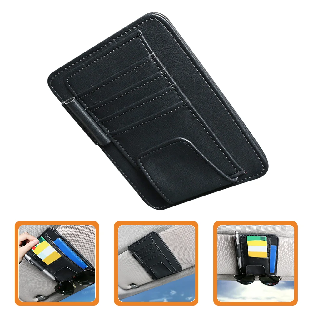 

Sun Visor Glasses Holder Automotive Card Holder Storage Organizer Accessory