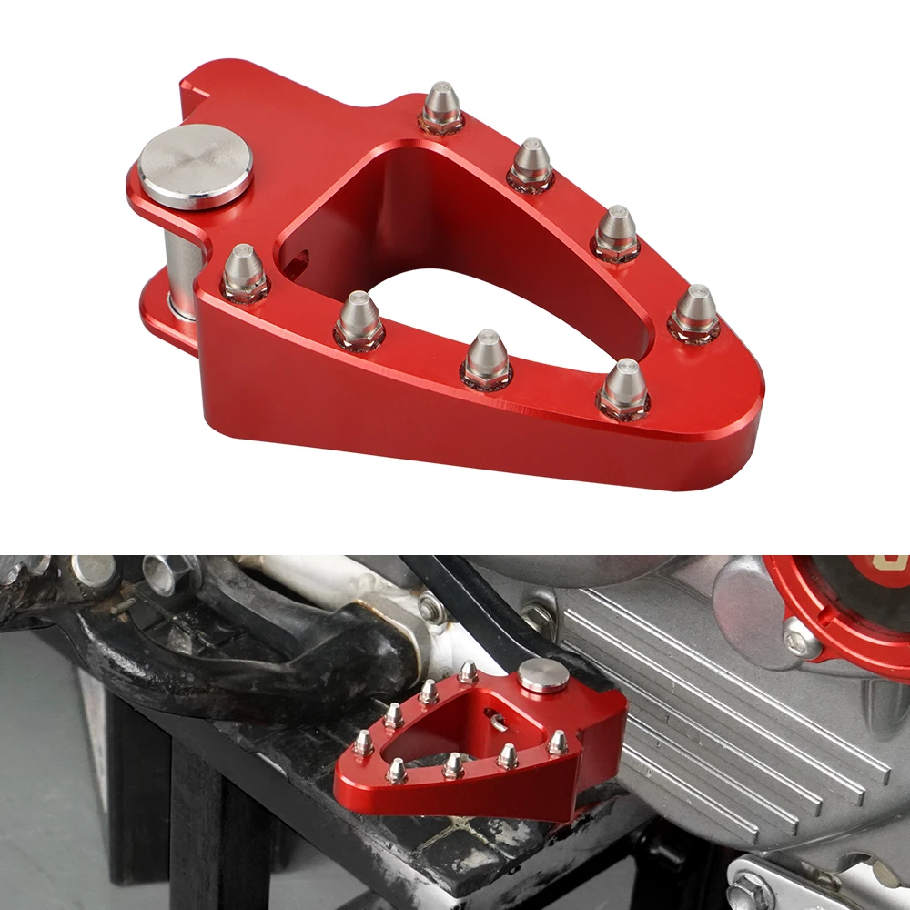 

NiceCNC Motocross Enlarged Brake Foot Pedal StepTip Plate For HONDA XR650L XR 650 L 93-23 6061-T6 Billet Aluminum CNC Machined