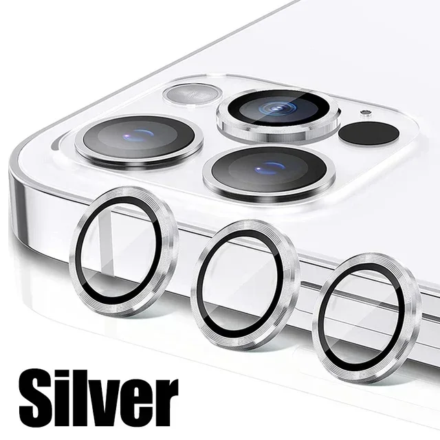 3Pcs Metal Lens Protector Glass - Premium Back Camera Protection Film