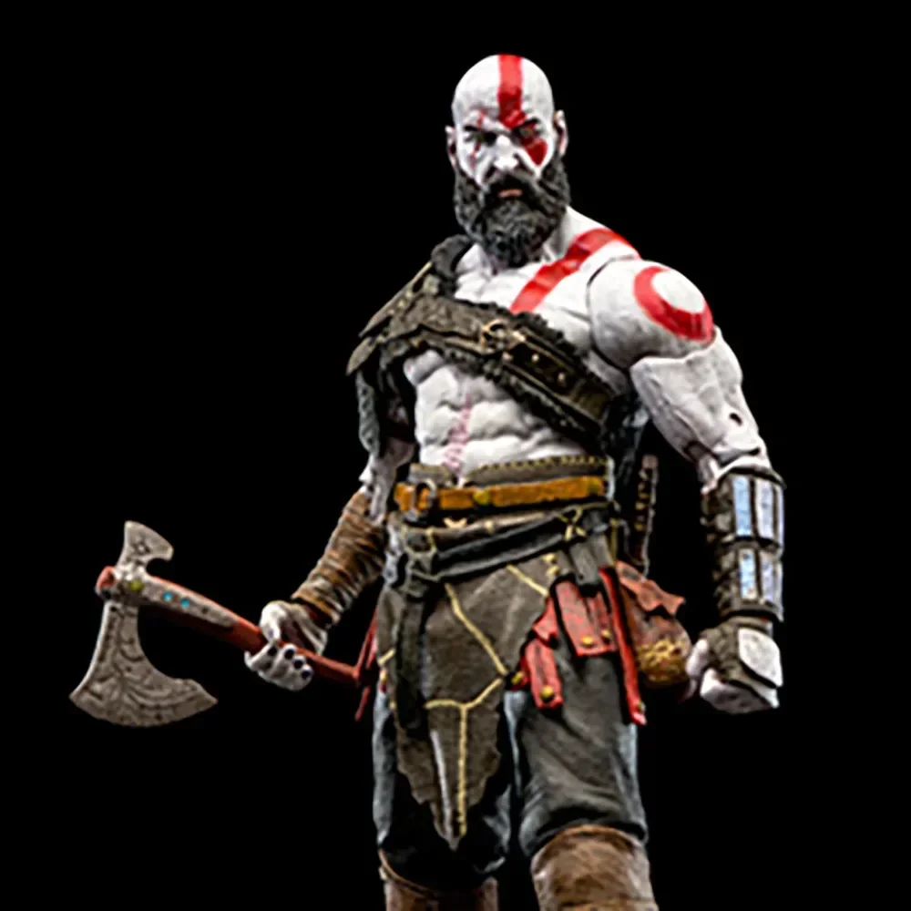 God of War Kratos Latex Mask Cosplay Prop